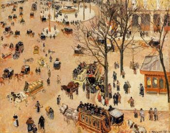 卡米耶 畢沙羅 Place du Theatre Francais 卡米耶 畢沙羅 Place du Theatre Francais